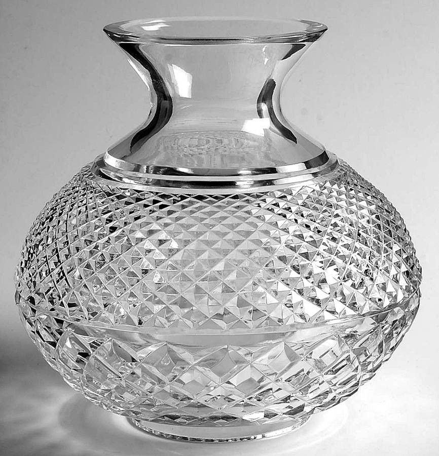 Inishmaan Globe for (2 Piece) Electric Hurricane Lamp by Waterford Crystal-1