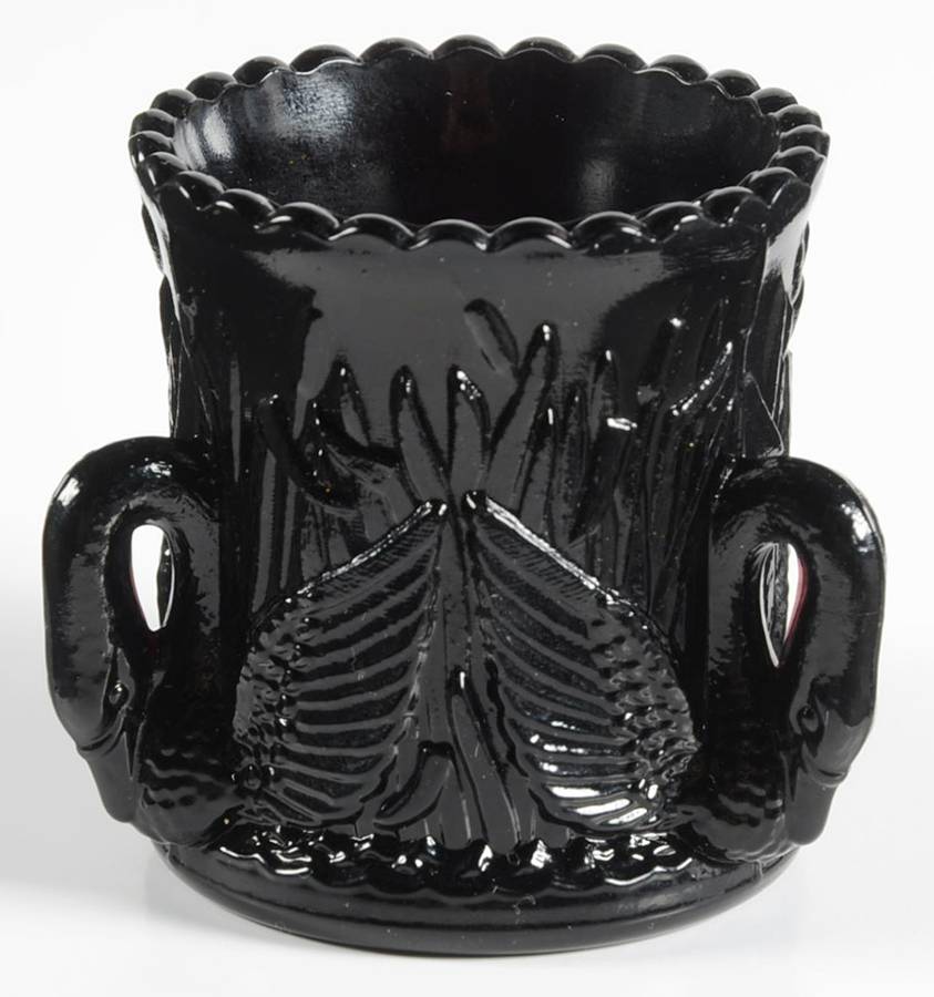 Swan Black Toothpick Holder by Westmoreland-1