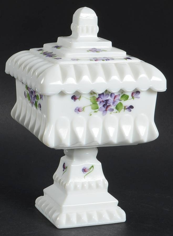 Wedding Violets Small Wedding Bowl & Lid by Westmoreland-1