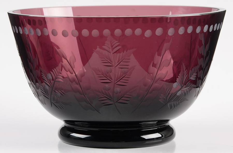 Fern Amethyst 4" Small Fruit/Dessert Bowl by William Yeoward-1