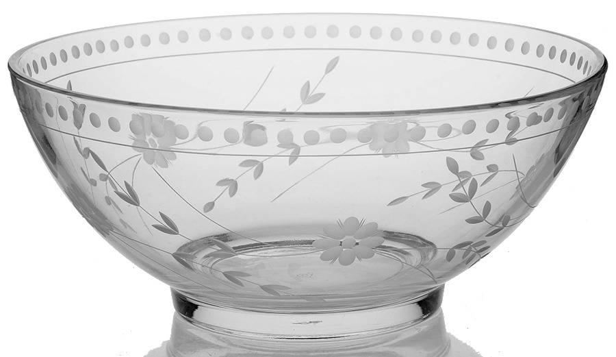Vintage Etched 9" Round Bowl by Williams-Sonoma-1