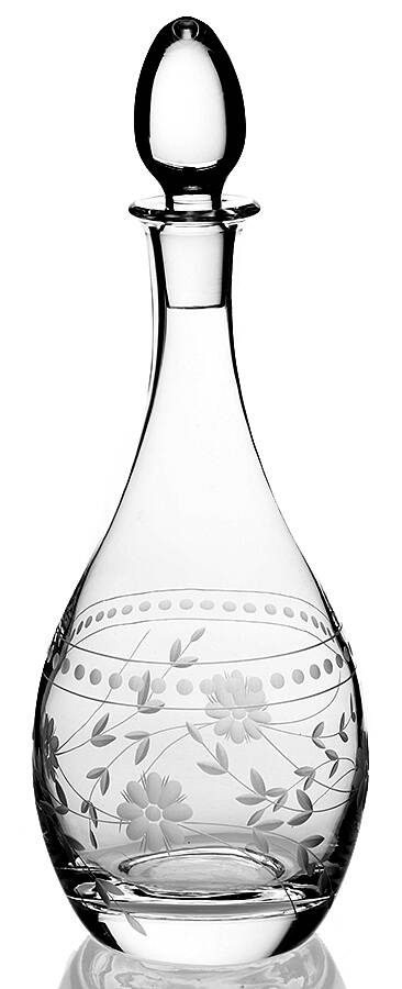 Vintage Etched Decanter & Stopper by Williams-Sonoma-1