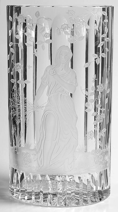 Four Seasons 10" Flower Vase by Waterford Crystal-1