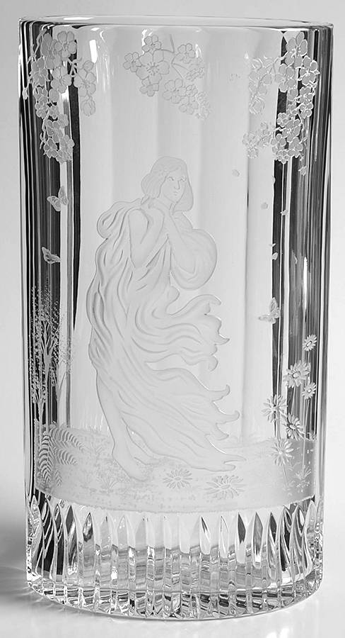 Four Seasons 10" Flower Vase by Waterford Crystal-1