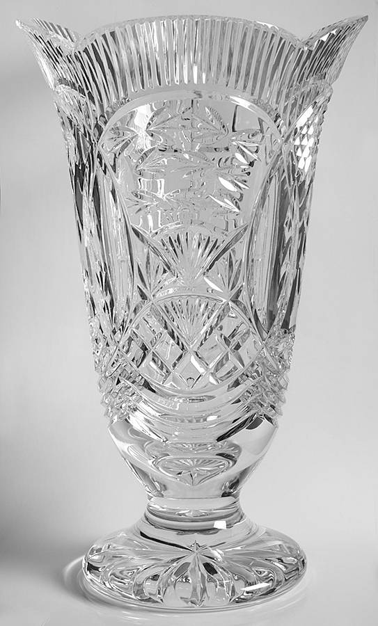 Four Seasons 14" Flower Vase by Waterford Crystal-1