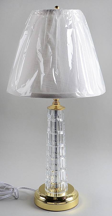 Adara 23" Electric Lamp & Shade by Waterford Crystal-1