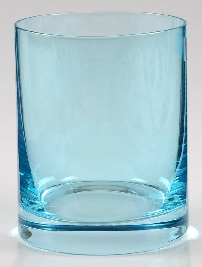 Vintage Ombre Aqua Double Old Fashioned by Waterford Crystal-1
