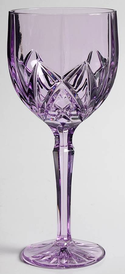 Brookside Purple Water Goblet by Waterford Crystal-1