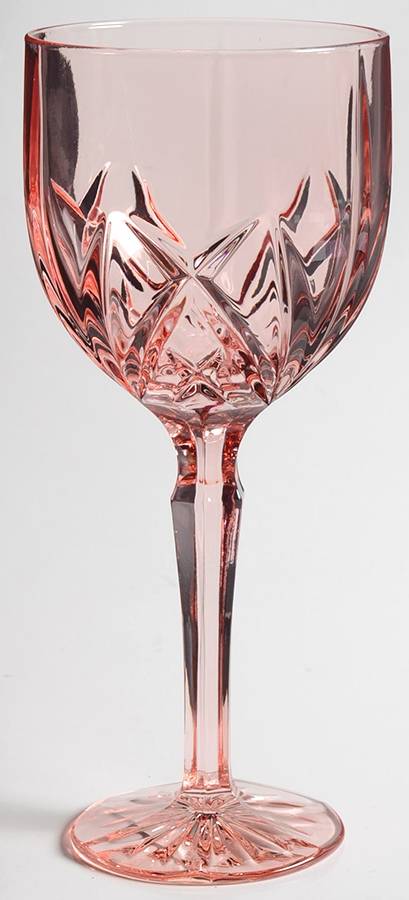 Brookside Pink Water Goblet by Waterford Crystal-1