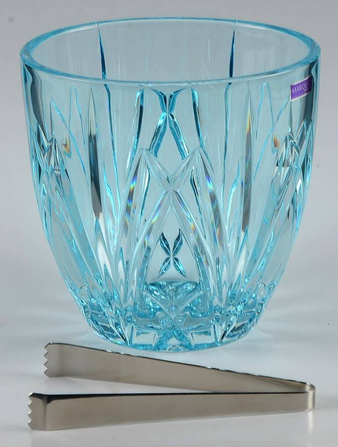 Brookside Ice Bucket with Tongs by Waterford Crystal-1