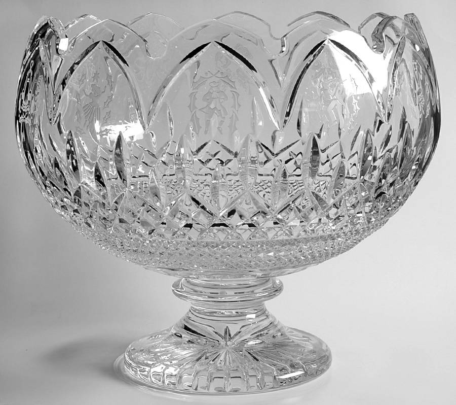 Lismore Twelve Days of Christmas Punch Bowl by Waterford Crystal-1