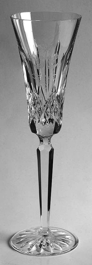 Lismore Twelve Days of Christmas Fluted Champagne No Charm by Waterford Crystal-1