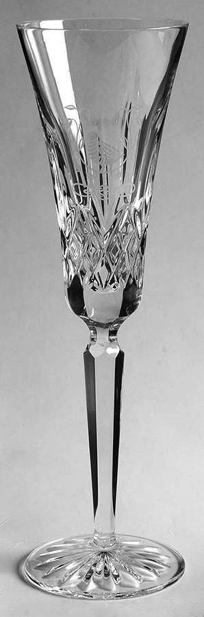 Lismore Twelve Days of Christmas Fluted Champagne No Charm by Waterford Crystal-1