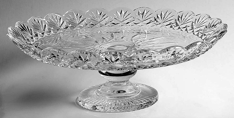 Lismore Twelve Days of Christmas 13" Diameter Footed Cake Plate by Waterford Crystal-1