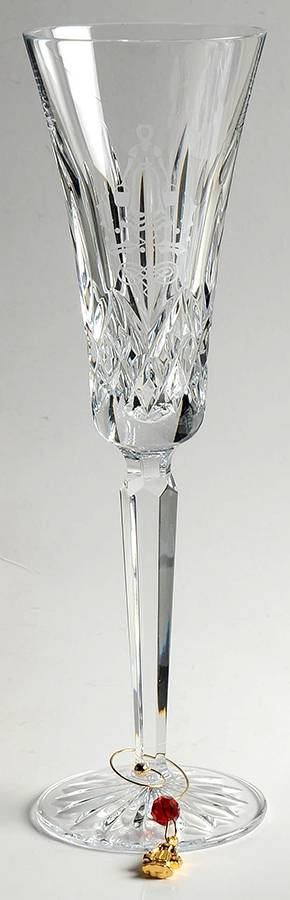 Lismore Twelve Days of Christmas (Boxed) Fluted Champagne & Charm by Waterford Crystal-1