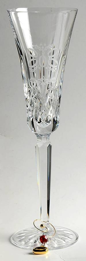 Lismore Twelve Days of Christmas (Boxed) Fluted Champagne & Charm by Waterford Crystal-1