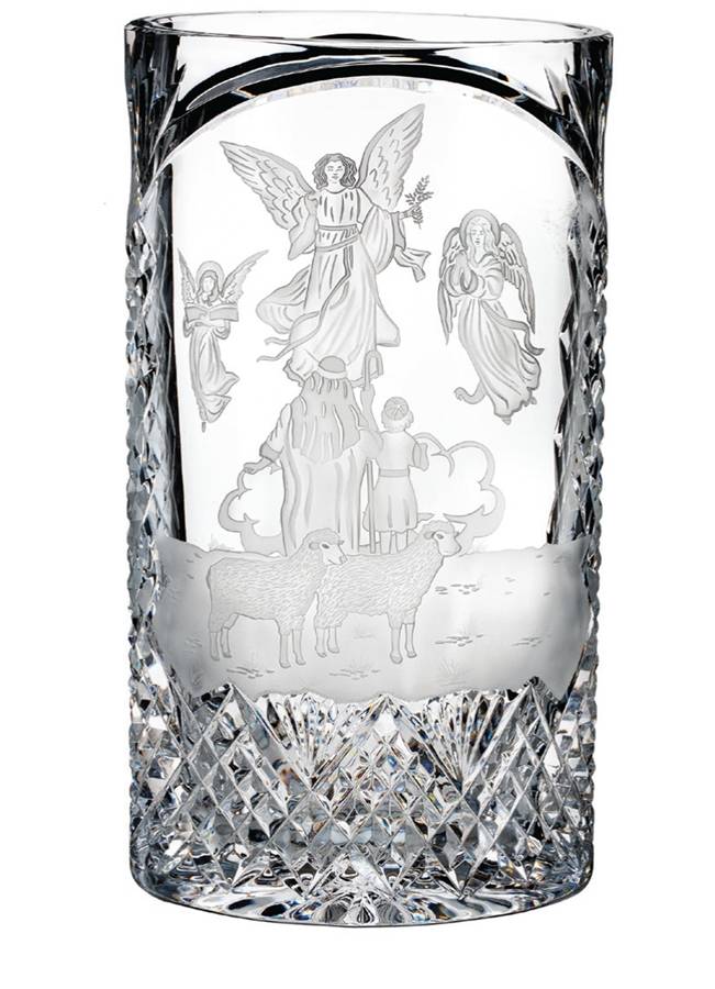 House of Waterford Christmas Decor 12" Oval Vase by Waterford Crystal-1
