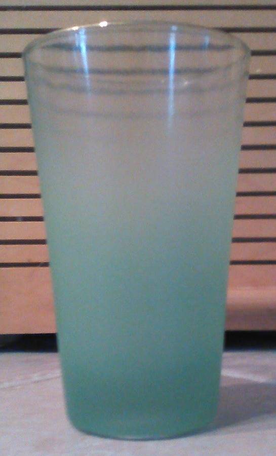 Blendo Turquoise Highball Glass by West Virginia Glass Specialty-1