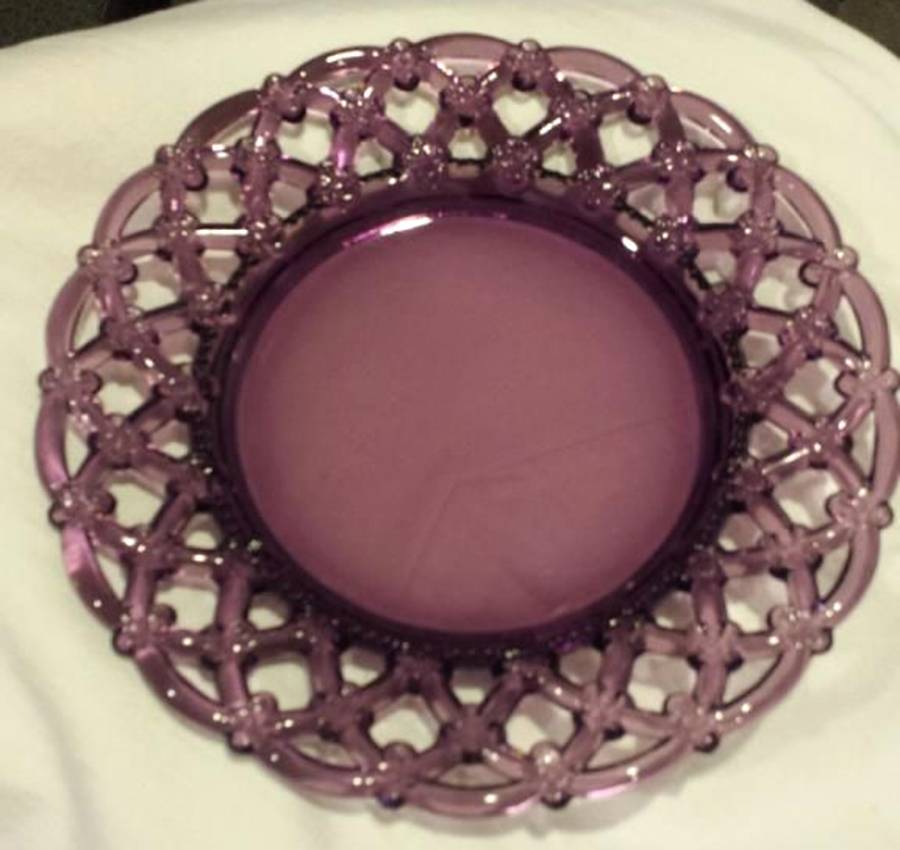 Forget Me Not Amethyst Plate by Westmoreland-1