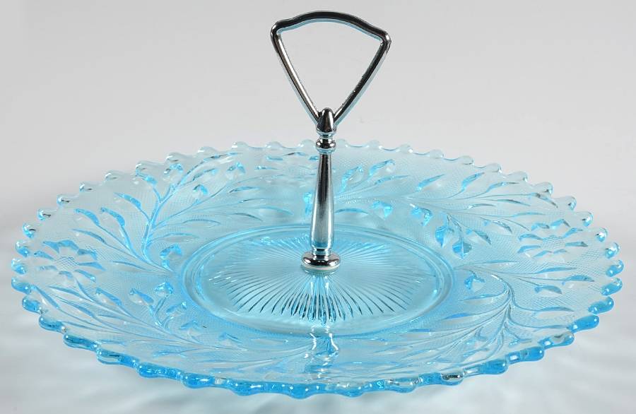 Roselin Blue Center Handle Tray by Westmoreland-1