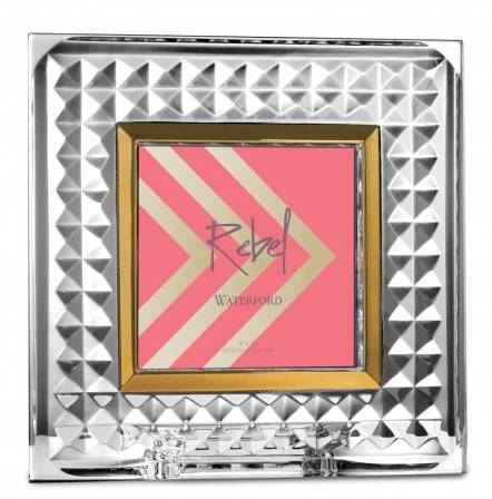 Rebel Frame-Holds 4" X 4" Photo by Waterford Crystal-1