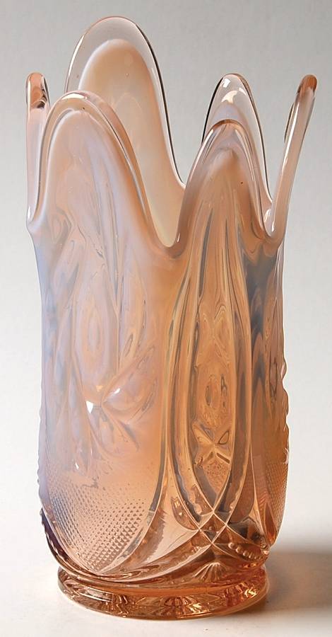 WES5 Pink Opalescent 7" Handkerchief Vase by Westmoreland-1