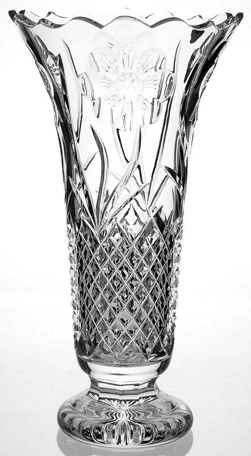 Flora & Fauna 12" Flower Vase by Waterford Crystal-1