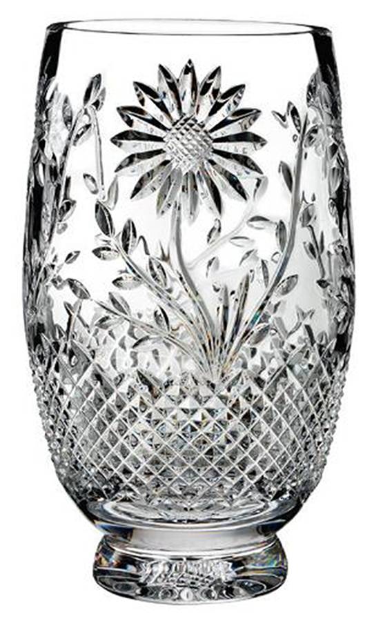 Flora & Fauna 10" Flower Vase by Waterford Crystal-1