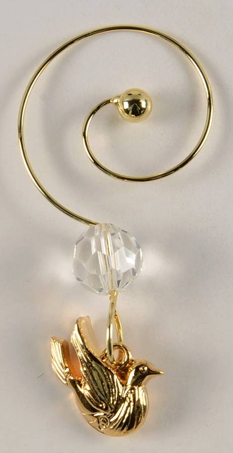 Lismore Twelve Days of Christmas Gold Charm for Fluted Champagne by Waterford Crystal-1