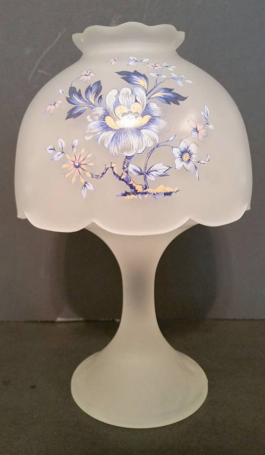 China Rose Frosted (2 Piece) Candle Lamp by Westmoreland-1