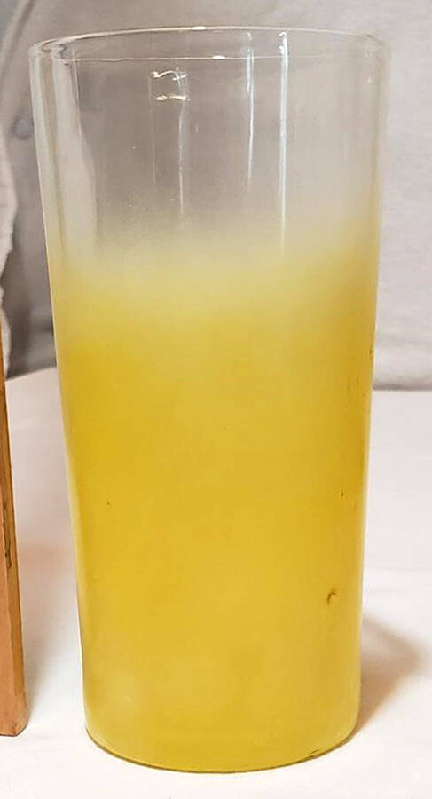 Blendo Yellow Highball Glass by West Virginia Glass Specialty-1