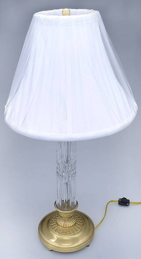 Clonmore 23" Electric Lamp & Shade by Waterford Crystal-1