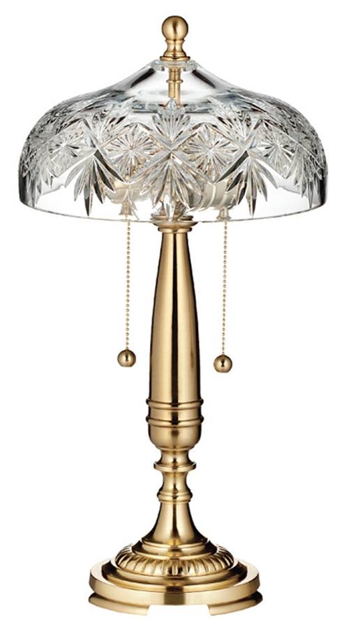 Renmore 19" Electric Lamp & Shade by Waterford Crystal-1