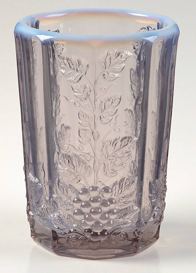 Paneled Grape Lilac Opalescent 8 Oz Flat Tumbler by Westmoreland-1
