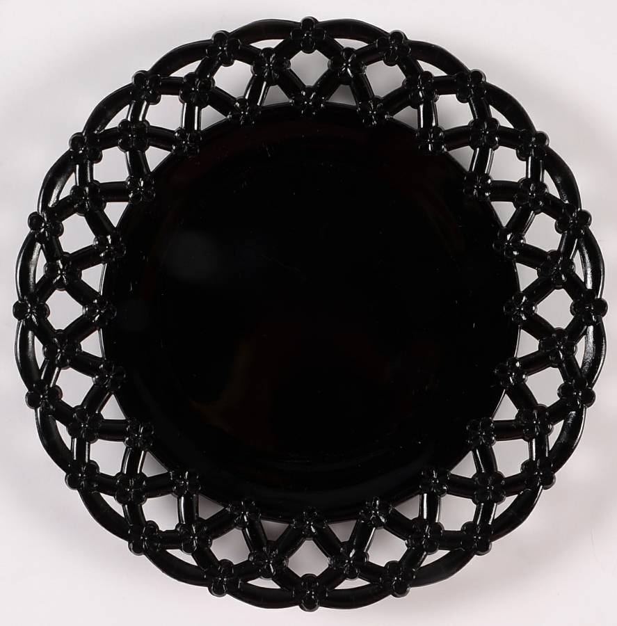 Forget Me Not Black Luncheon Plate by Westmoreland-1