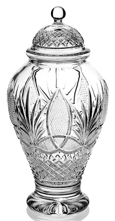 With Love From Ireland 10" Footed Urn & Lid by Waterford Crystal-1