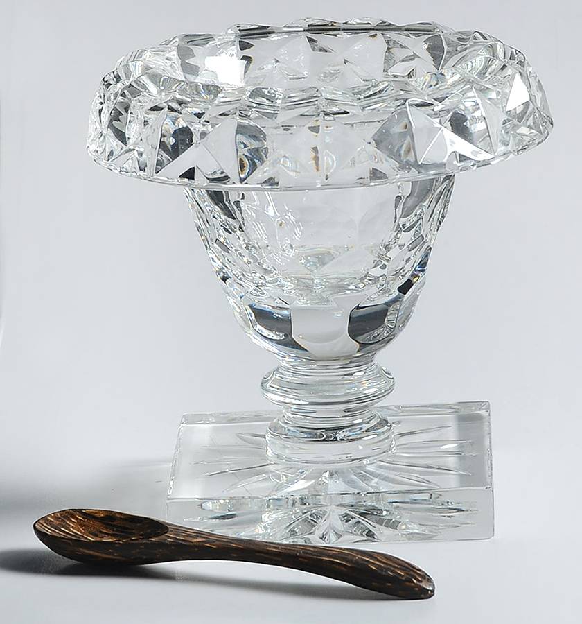 Cecily Salt Dip & Wood Spoon by William Yeoward-1