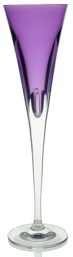 W Collection (Color) Purple Fluted Champagne by Waterford Crystal-1