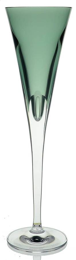 W Collection (Color) Green Fluted Champagne by Waterford Crystal-1