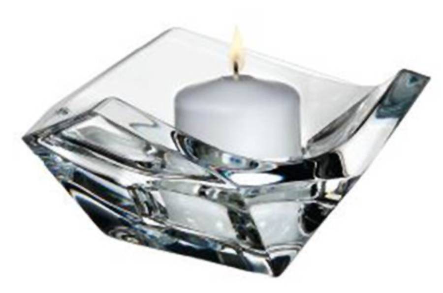 Crystal Rock 4" Candle Votive by Waterford Crystal-1