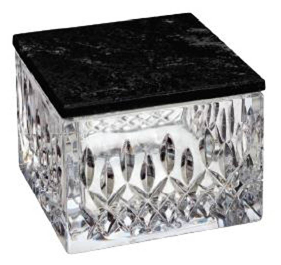 Lismore Short Stories 4" Square Box & Lid by Waterford Crystal-1