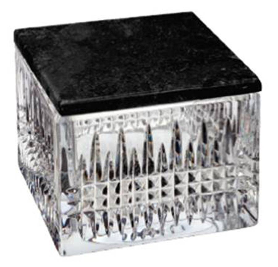 Lismore Short Stories 4" Square Box & Lid by Waterford Crystal-1