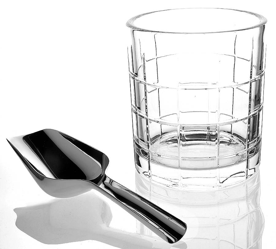 Short Stories Ice Bucket & Metal Scoop by Waterford Crystal-1