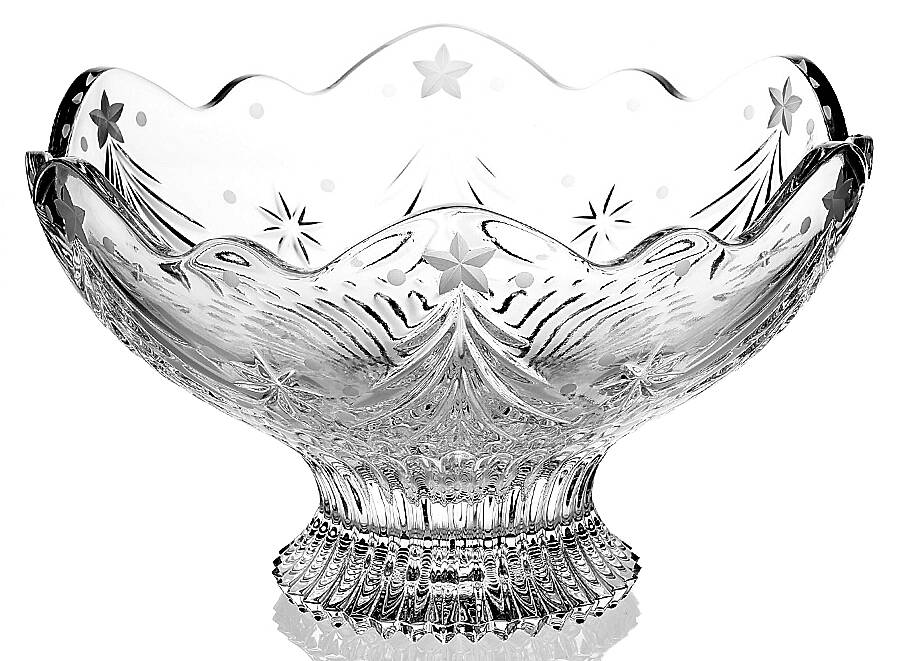 Christmas Nights 10" Footed Bowl by Waterford Crystal-1