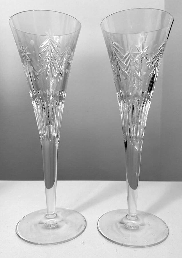 Christmas Nights Fluted Champagne by Waterford Crystal-1