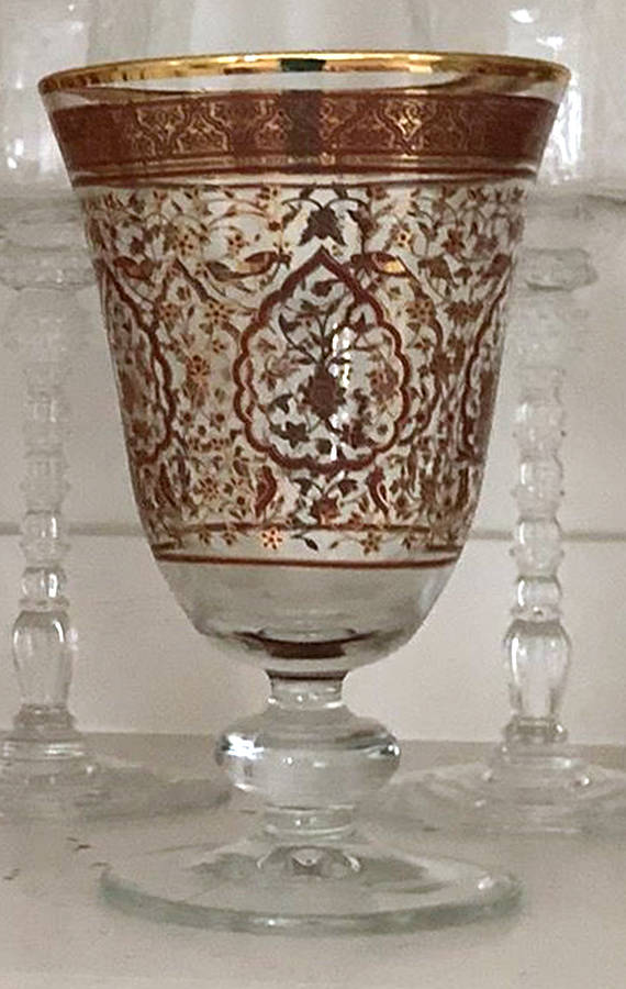 Mosaic Gold Water Goblet by Williams-Sonoma-1