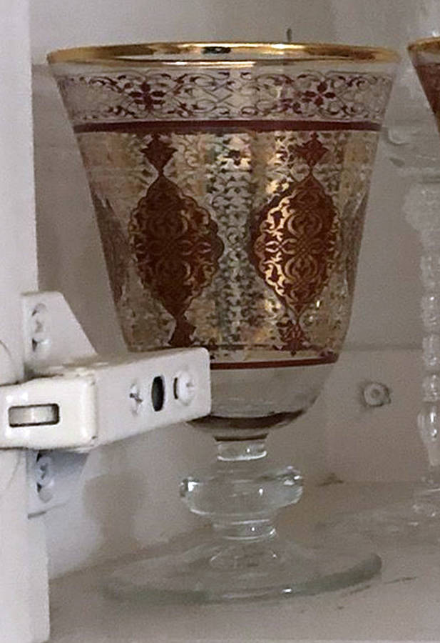 Mosaic Gold Water Goblet by Williams-Sonoma-1