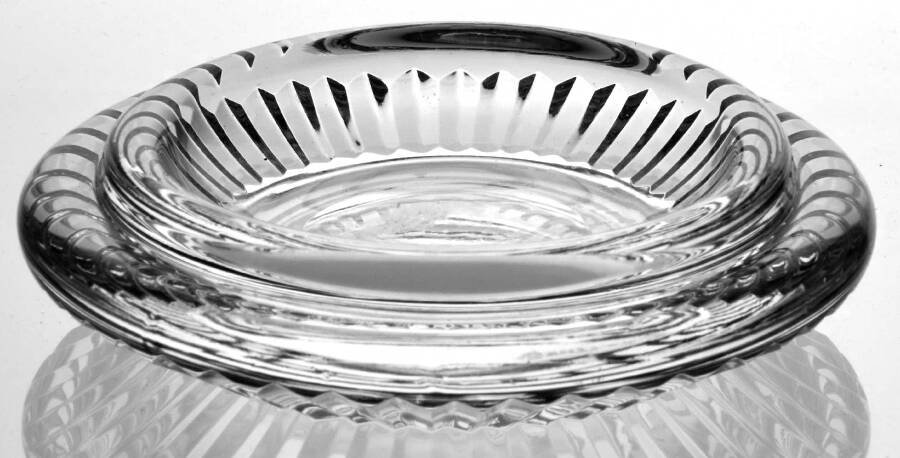 Smoking Accesories 4" Round Ashtray by Waterford Crystal-1