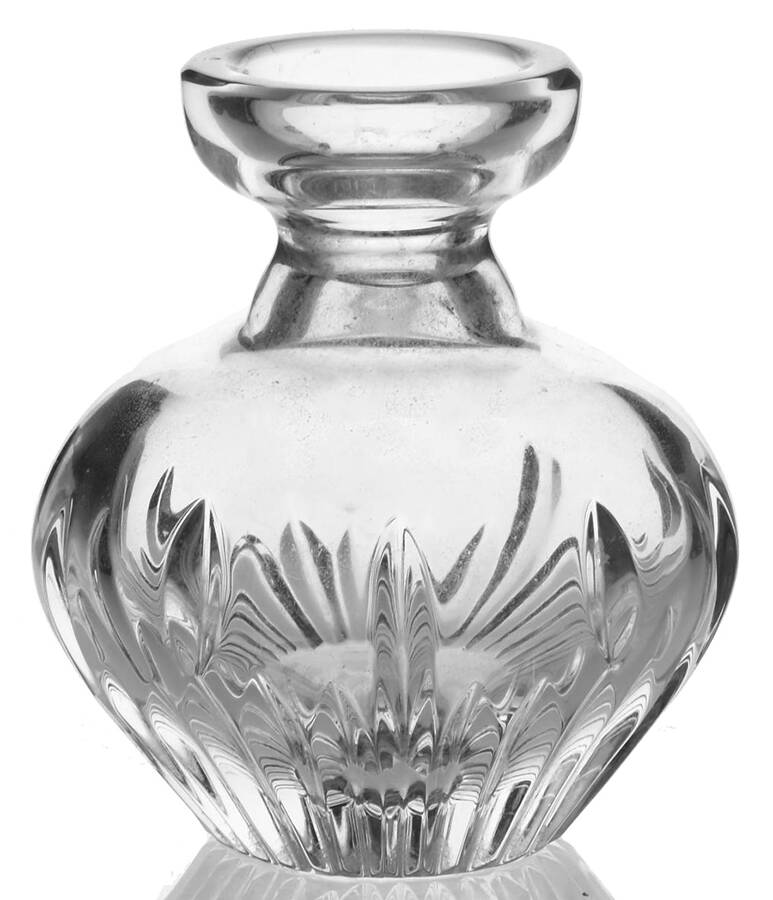 Vanity Round Perfume Bottle & Stopper by Waterford Crystal-1