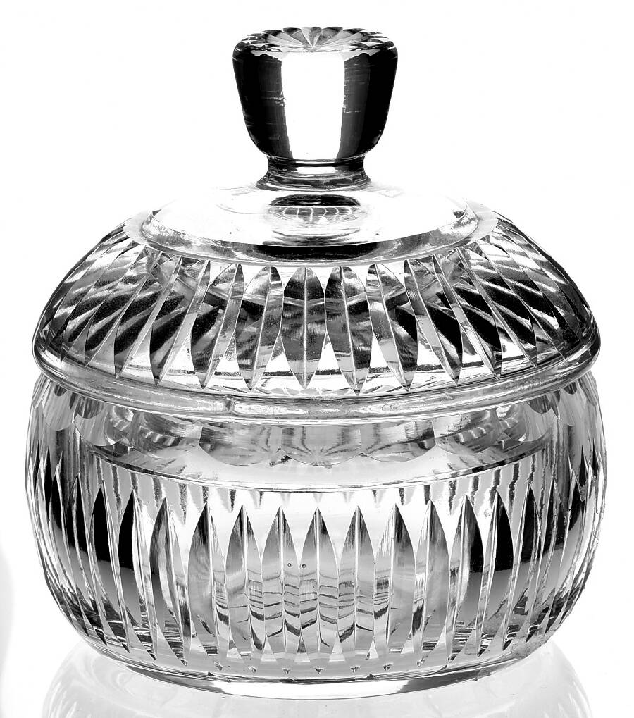 Vanity Candy/Powder Box & Lid by Waterford Crystal-1